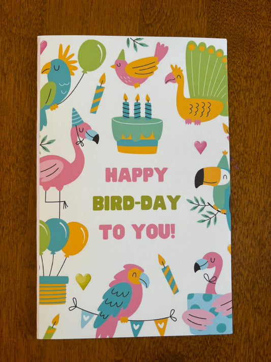 Happy Birthday card Bird day